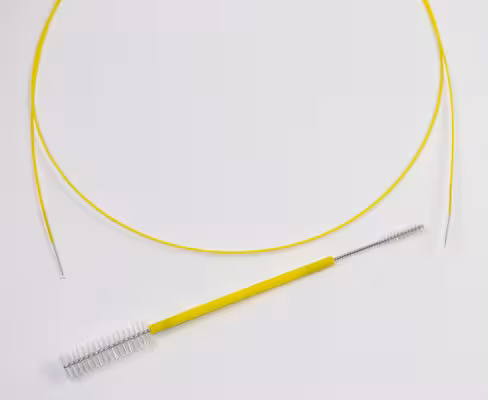 Kit 1 écouvillon - 2 brosses 2 mm - tube 1 mm x 100 cm + double brosse à piston 5-11 mm - 100 unités