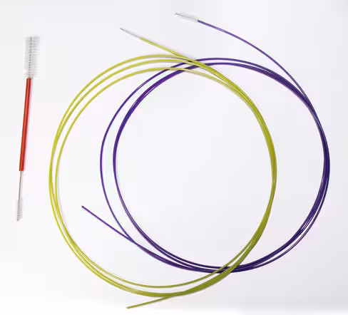 Kit 2 écouvillons - 1 ecv 1 bros 3mm - 1,65 mm x l. 230 cm + 1 ecv 1 bross 5mm 1,85mm x l. 230cm + bros pist - 100 unités