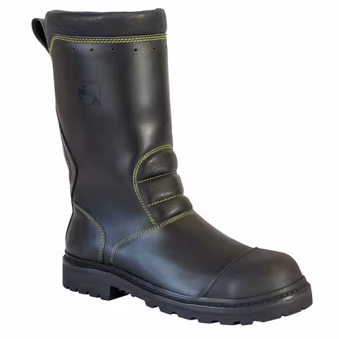 Bottes pompier type C cousues - sans membrane B81 CS classe 1 - type 2 HI3 - cuir noir doublé cuir
