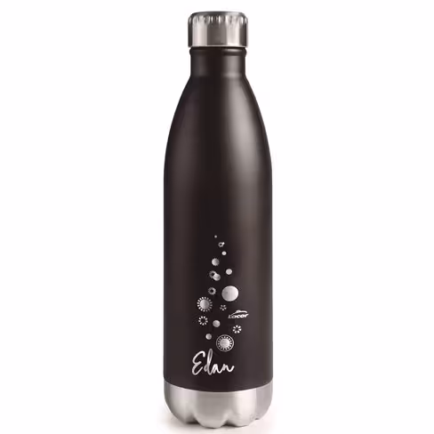 Bouteille isotherme inox noire 50 cl