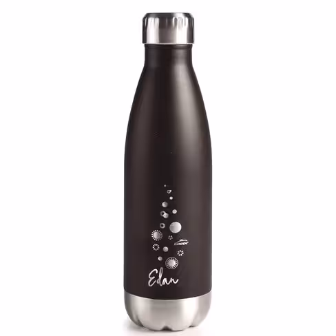 Bouteille isotherme inox noire 75 cl