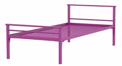 Lit 1 traverse - Yun - 90 x 190 cm - sommier métallique