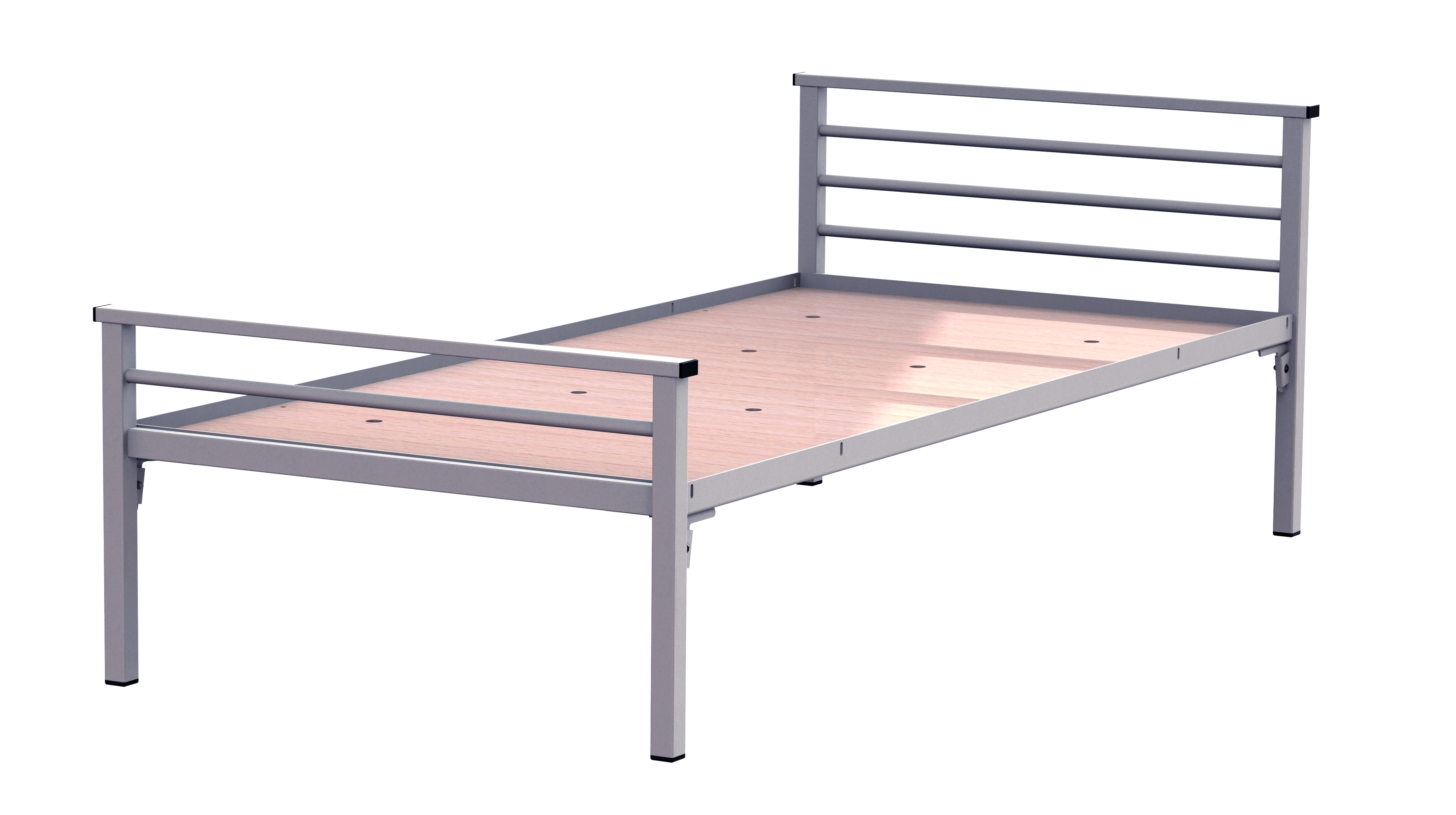 Lit 3 traverses - Yun - 90 x 200 cm - sommier panneau