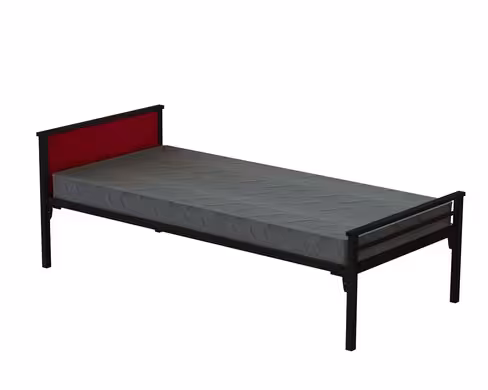 Lit tête panneau - Yun - 90 x 210 cm - sommier à lattes rigides