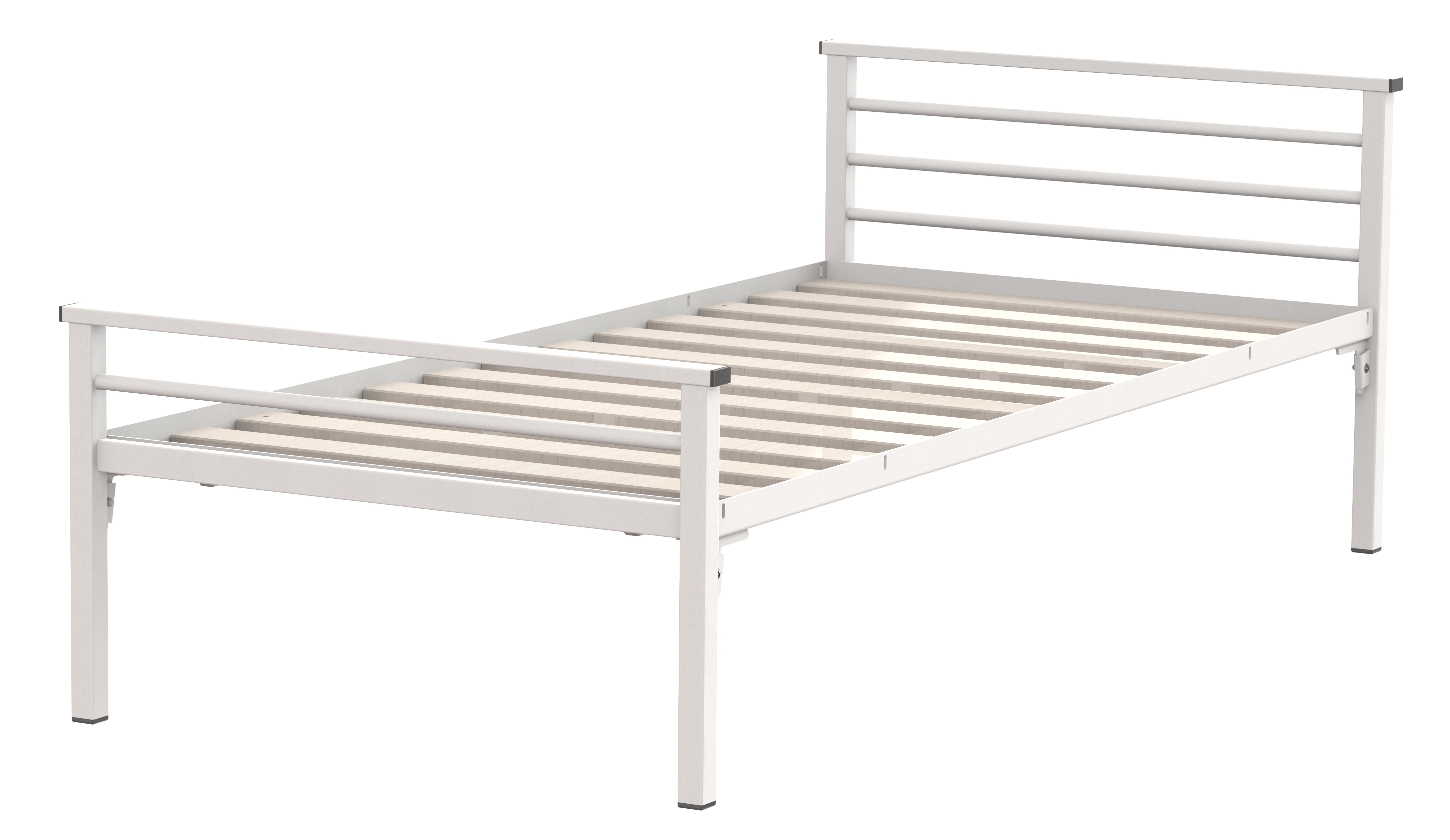 Lit 3 traverses - Yun - 90 x 190 cm - sommier à lattes rigides - pour personne à mobilité réduite