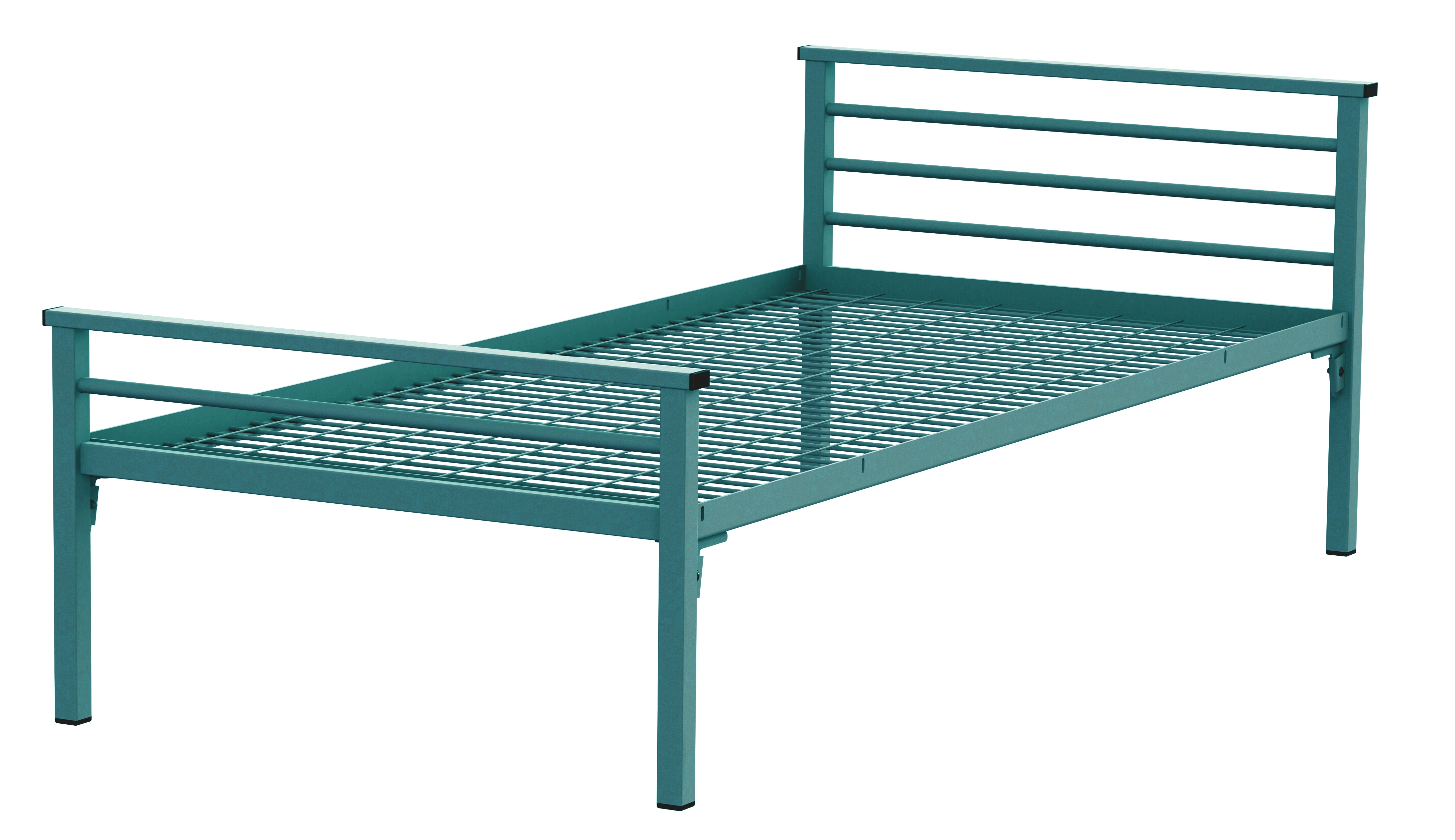 Lit 3 traverses - Yun - 90 x 190 cm - sommier métallique - pour personne à mobilité réduite