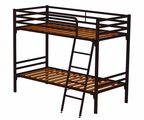 Lit superposé - Yun - 90 x 190 cm - sommier à lattes rigides