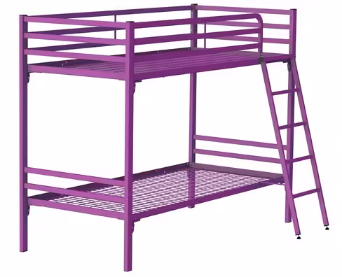 Lit superposé - Yun - 90 x 190 cm - sommier métallique