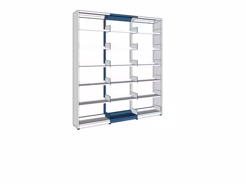 Rayonnage droit simple face London - l. 75 x h. 259 x pr. 37 cm - élément suivant