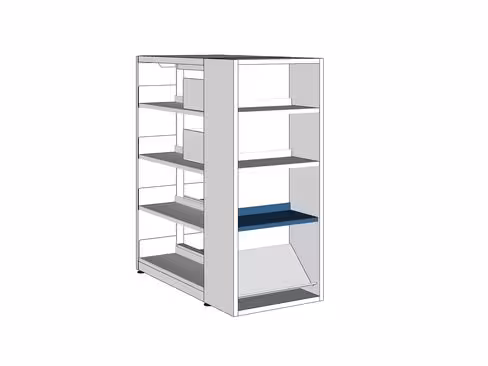 Tablette droite London - l. 51 x pr. 30 cm