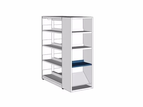 Tablette droite London - l. 61 cm x pr. 30 cm