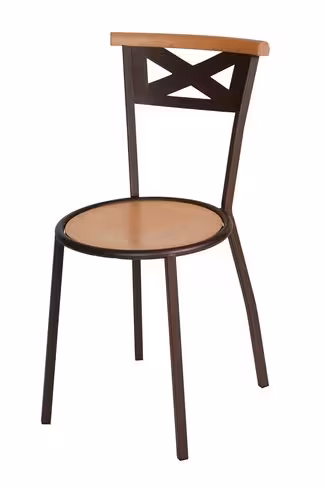 Chaise bois - Yun - 4 pieds métal