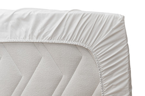 Drap housse polycoton blanc - 60 x 140 cm - lot de 10