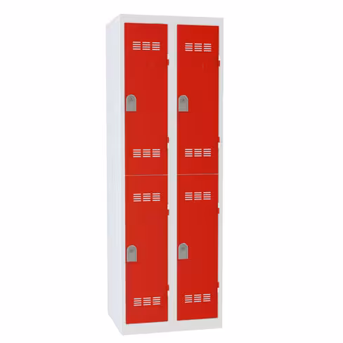 Vestiaire non visitable 2 colonnes 2 casiers - l. 30 cm impératif : serrure en option 