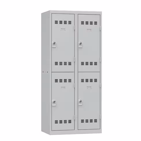 Vestiaire non visitable 2 colonnes 2 casiers - l. 40 cm impératif : serrure en option