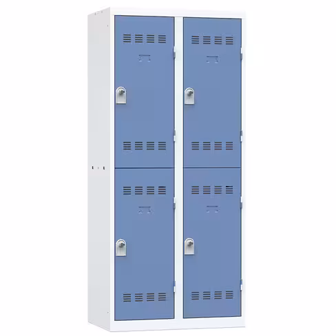 Vestiaire non visitable 2 colonnes 2 casiers galvanisé l. 40 cm - impératif : serrure en option