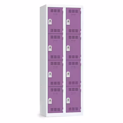 Vestiaire non visitable 2 colonnes 4 casiers - l. 30 cm