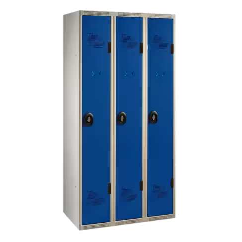 Vestiaire industrie propre 3 colonnes impératif : serrure en option