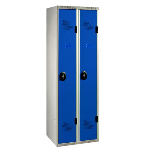Vestiaire industrie propre 2 colonnes galvanisé impératif : serrure en option