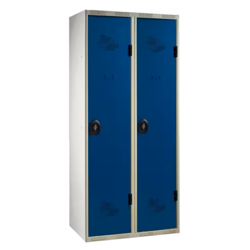 Vestiaire industrie salissante 2 colonnes galvanisé impératif : serrure en option