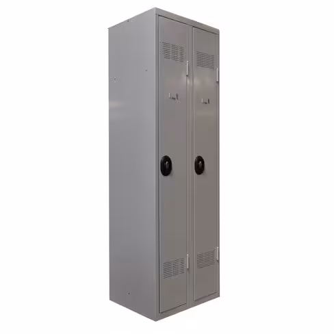 Vestiaire industrie propre 2 colonnes inox impératif : serrure en option
