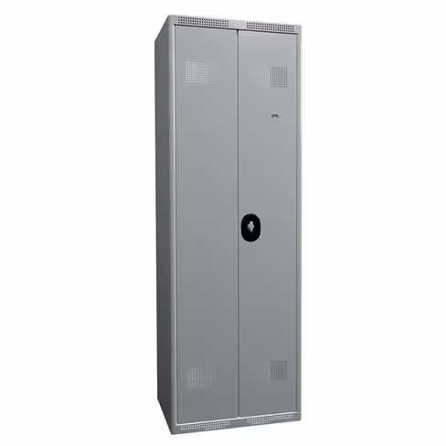 Armoire de rangement multiservice 2 colonnes - serrure à clé ou moraillon