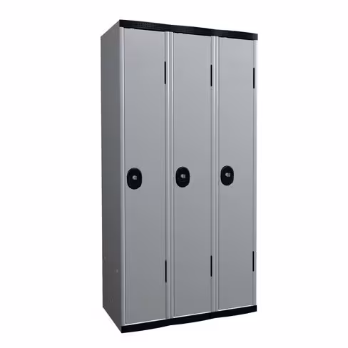 Vestiaire de bureau 3 colonnes - serrure à clé ou moraillon