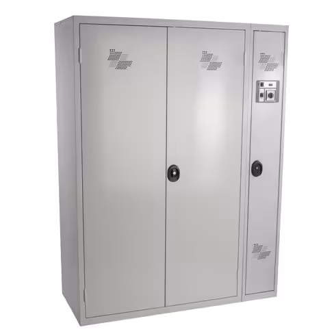 Armoire chauffante/désinfectante pour vêtements - serrure à clé ou moraillon