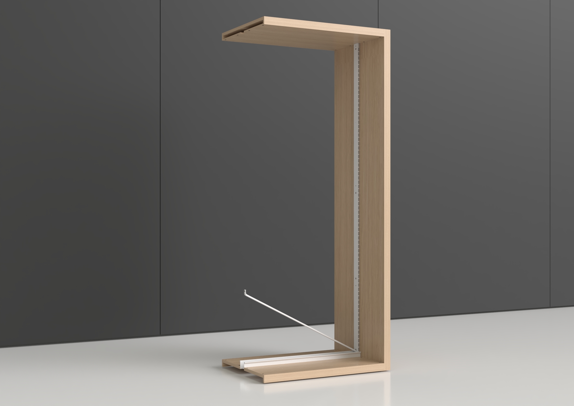 Rayonnage double face Nova - habillage stratifié - l. 95 x h. 230 x pr. 65 cm - élément final