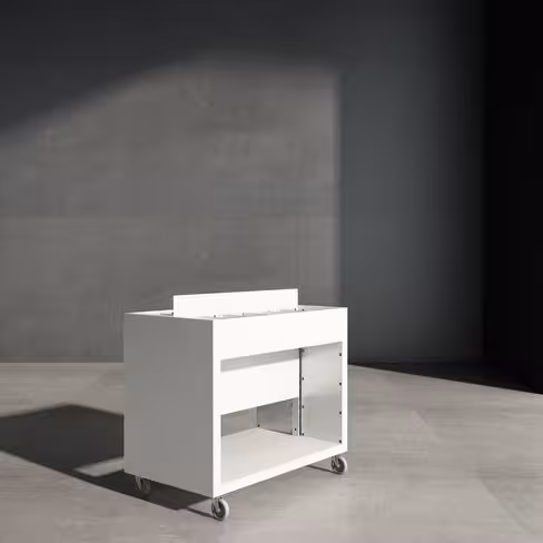 Bac à BD sur pieds Nova - adulte - l. 110 cm - métal