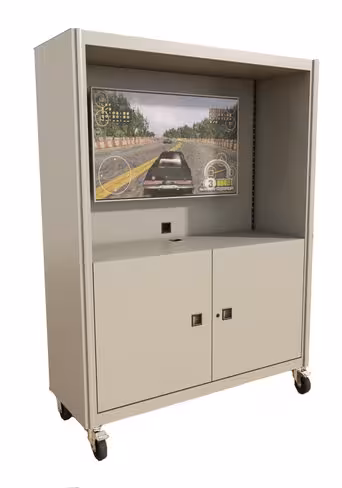 Meuble pour jeu vidéo Nova - sur roulettes - métal