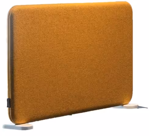 Séparateur latéral Softline - h. 45 x pr. 80 cm - tissu piètement blanc