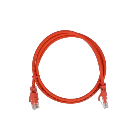 Cordon droit RJ45/RJ45 cat 6 - Lienk - U/UTP - LSZH - rouge - 1 m