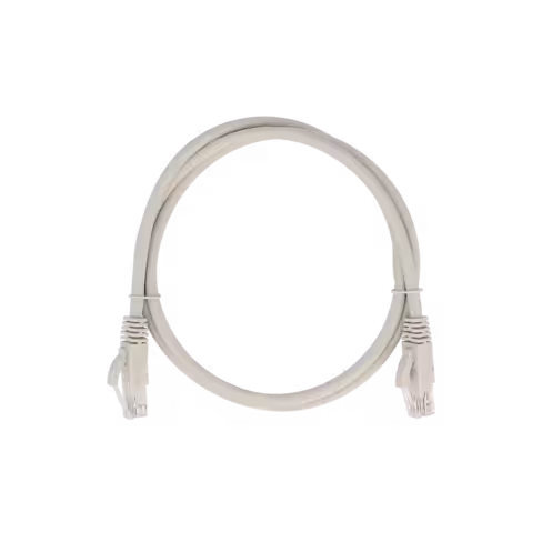 Cordon droit RJ45/RJ45 cat 6 - Lienk - U/UTP - LSZH - gris - 15 m