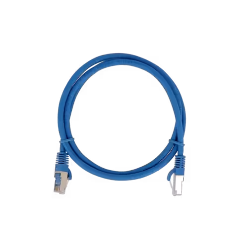 Cordon droit RJ45/RJ45 cat 6a - Lienk - F/UTP - LSZH - bleu - 2 m
