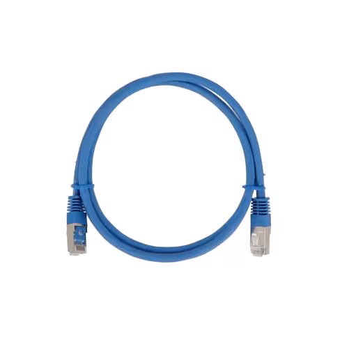 Cordon droit RJ45/RJ45 cat 6 - Lienk - F/UTP - LSZH - bleu - 0,25 m