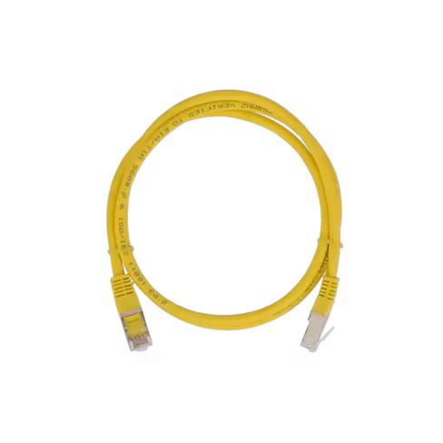 Cordon droit RJ45/RJ45 cat 6 - Lienk - F/UTP - LSZH - jaune - 20 m