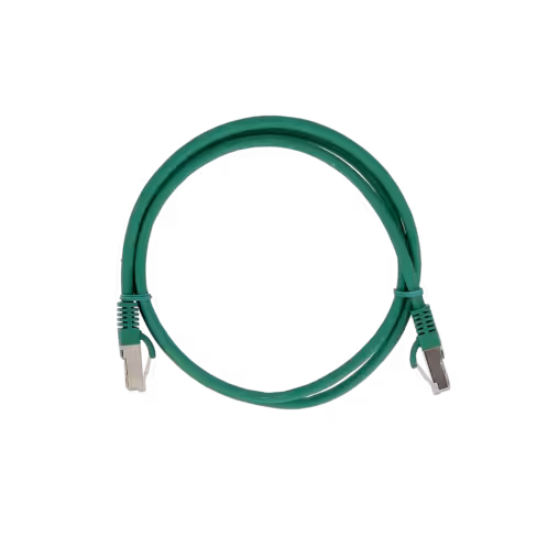 Cordon droit RJ45/RJ45 cat 6a - Lienk - S/FTP - LSZH - vert - 7 m