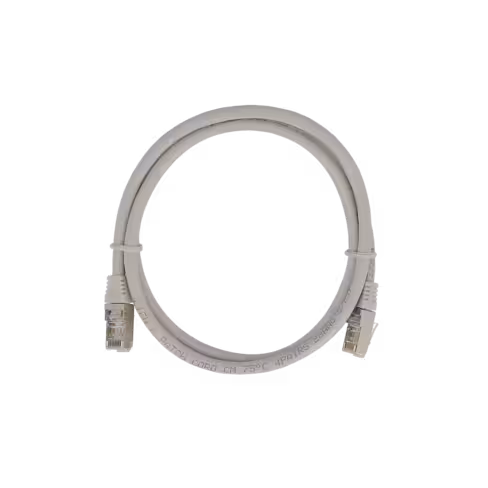Cordon droit RJ45/RJ45 cat 6 - Lienk - S/FTP - LSZH - gris - 0,5 m