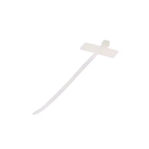 Lien serrage 100 x 2 mm - porte étiquette 20 x 8 mm - Lienk - lot de 10