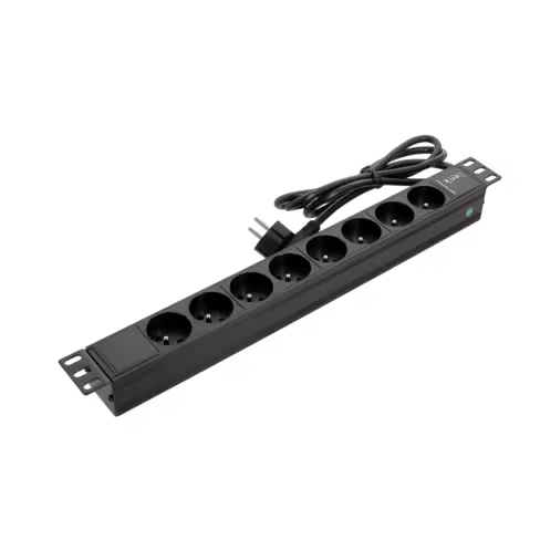 Bandeau 19'' 8PC sans interrupteur - Lienk - cordon 1,80 m - noir