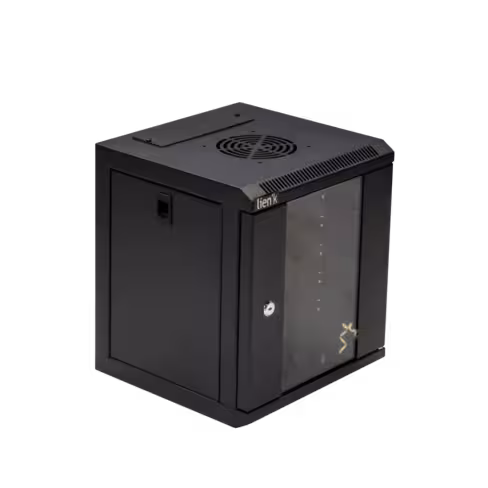 Coffret réseau mural fixe - 10'' - 6U - Lienk - pr. 300 mm - livré monté