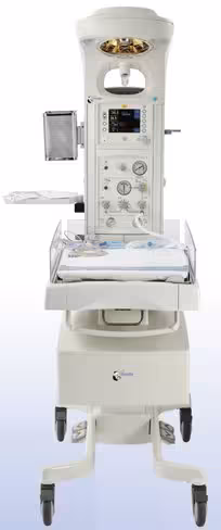 Table de réanimation néonatale PANDA WARMER - parois standard : 13 cm - hauteur variable à assistance manuelle -