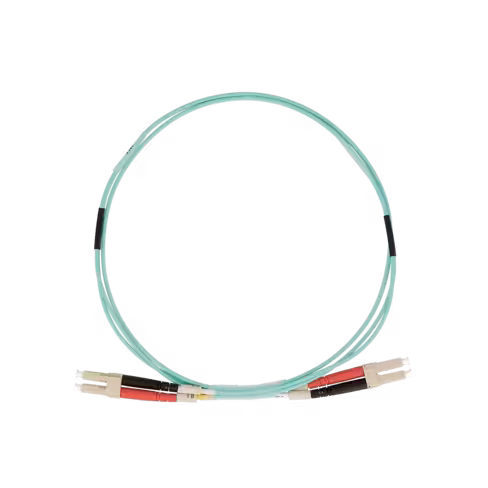 Jarretière optique multimode duplex OM3 50/125 - Lienk - LC UPC/LC UPC - LSZH - aqua - 30 m