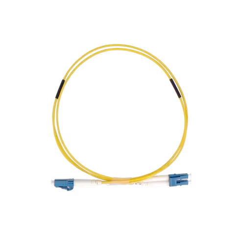 Jarretière optique monomode duplex OS2 9/125 - Lienk - LC UPC/LC UPC - LSZH - jaune - 10 m