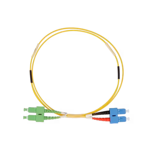 Jarretière optique monomode duplex OS2 9/125 - Lienk - SC APC/SC UPC - LSZH - jaune - 20 m