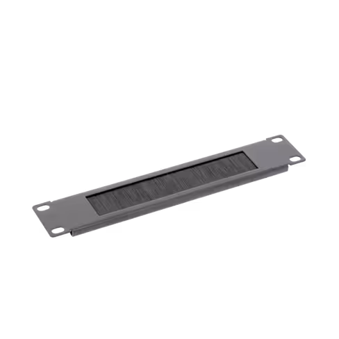 Passe-cordon 1U noir (balai) sans support arrière - Lienk - pour coffret 10''