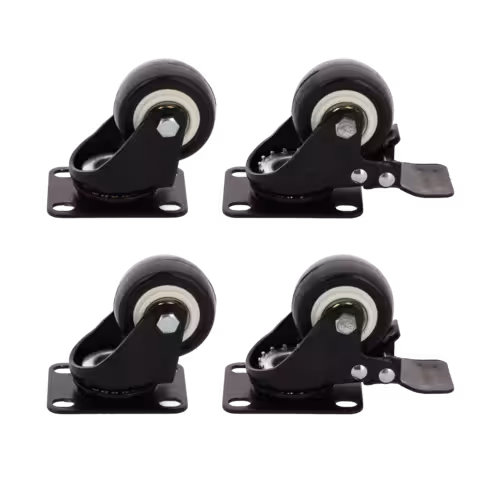 Roulettes - Lienk - lot de 4 (2 avec freins, 2 sans)