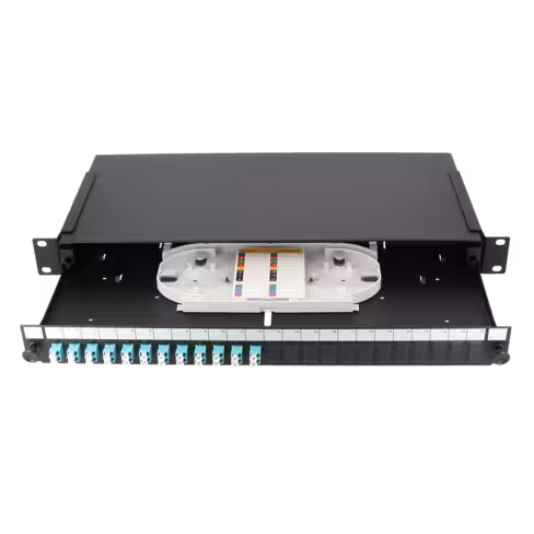 Tiroir optique multimode équipé - Lienk - 19'' - 12 LC duplex