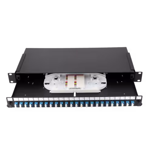 Tiroir optique monomode équipé - Lienk - 19'' - 24 LC duplex